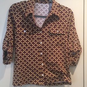 Palm Beach-Style Camp Blouse
